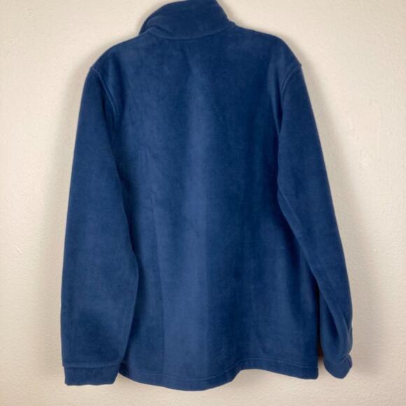Columbia Youth XL Fleece Jacket Blue Birch Falls Red Zipper Polyester Pockets - Picture 8 of 8